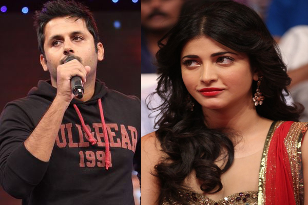 nithin,shruti haasan  హిట్టు అమ్మడుని పట్టిన నితిన్